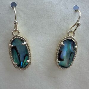 Kendra Scott Lee Gold & Abalone Earrings